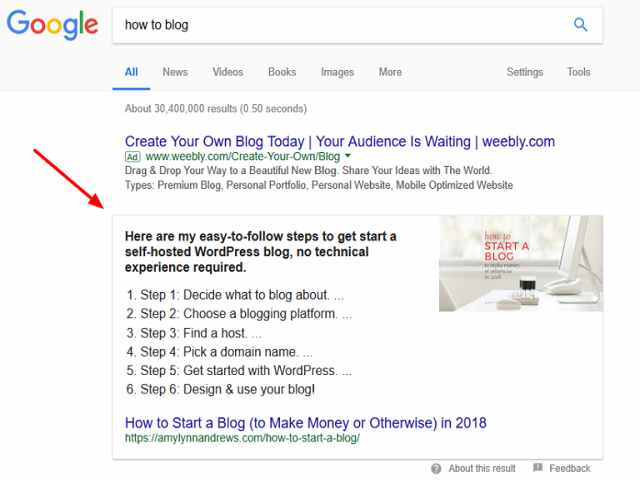 Featured Snippet